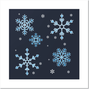 Snowflakes Posters and Art